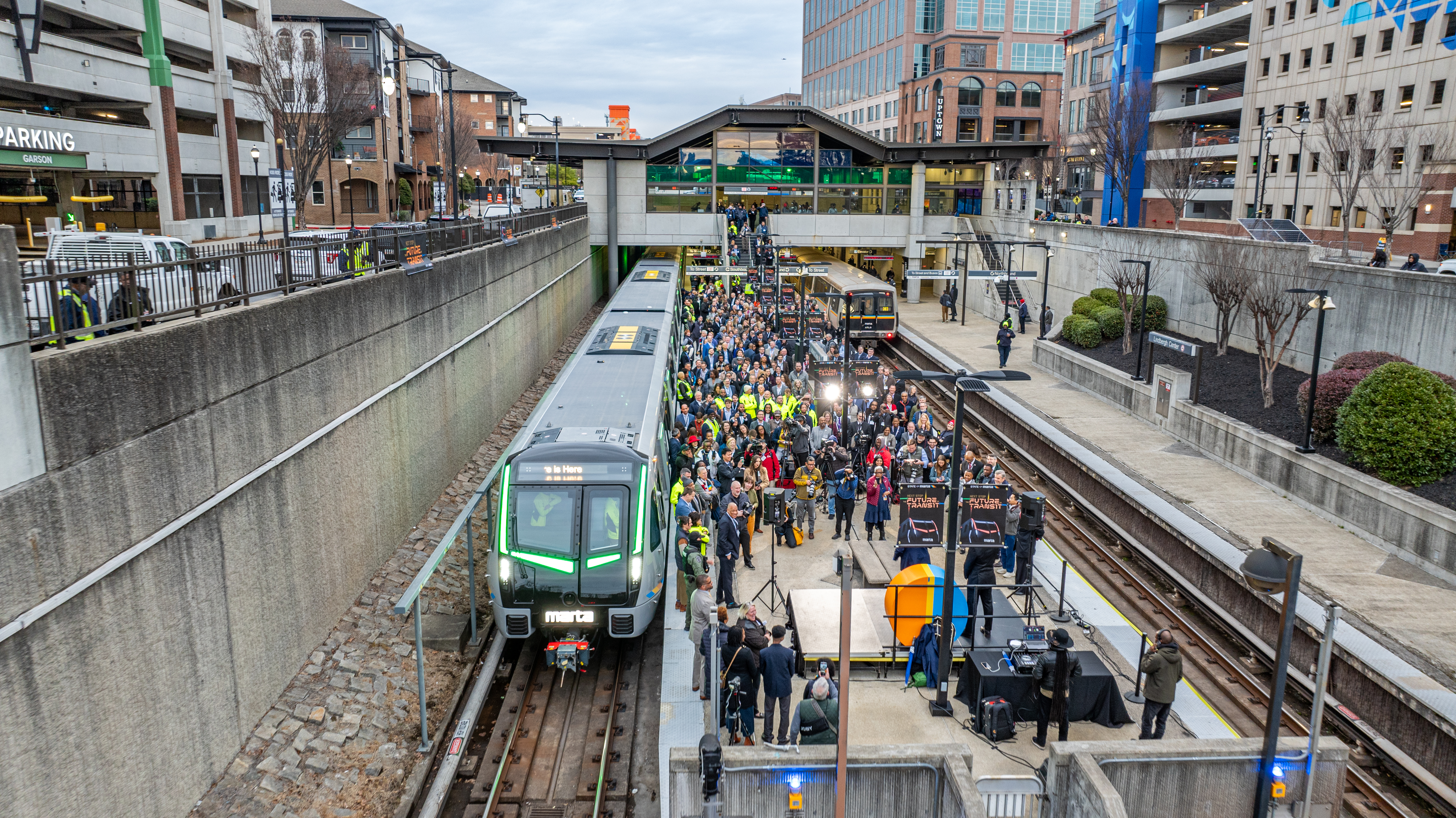 State of MARTA Bird's Eye View of New Railcar